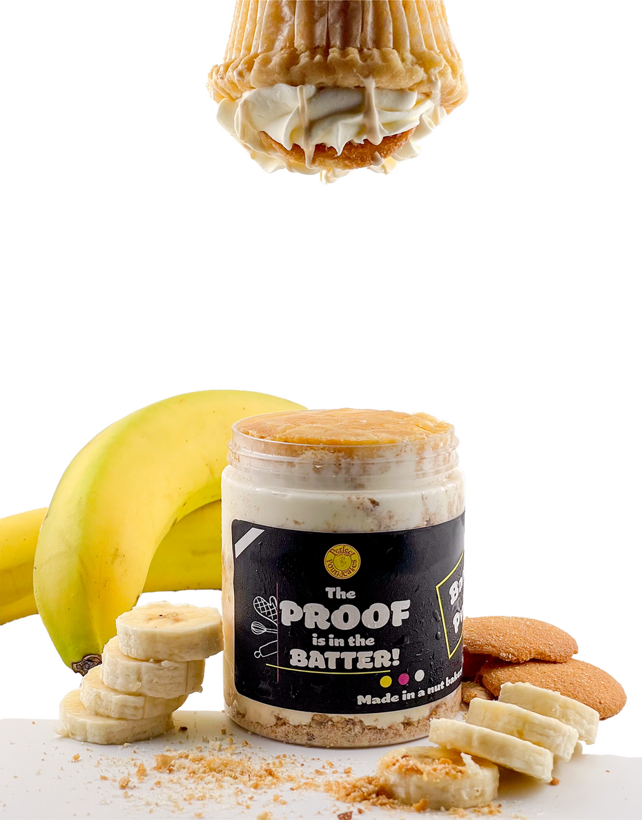 Bottoms up-Banana Pudding Pound Cake Jar