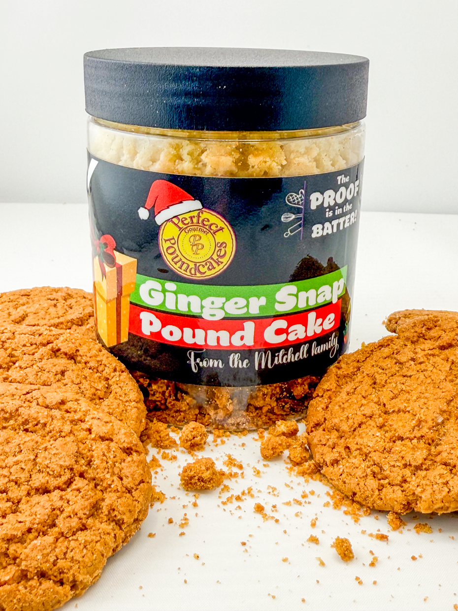 Bottoms up-Ginger Snap Pound Cake Jar
